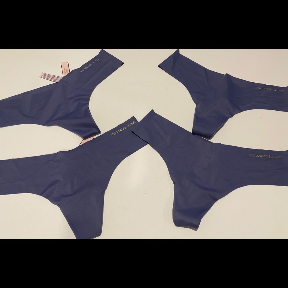 4X BLUE Victoria's Secret Panties SIZE M